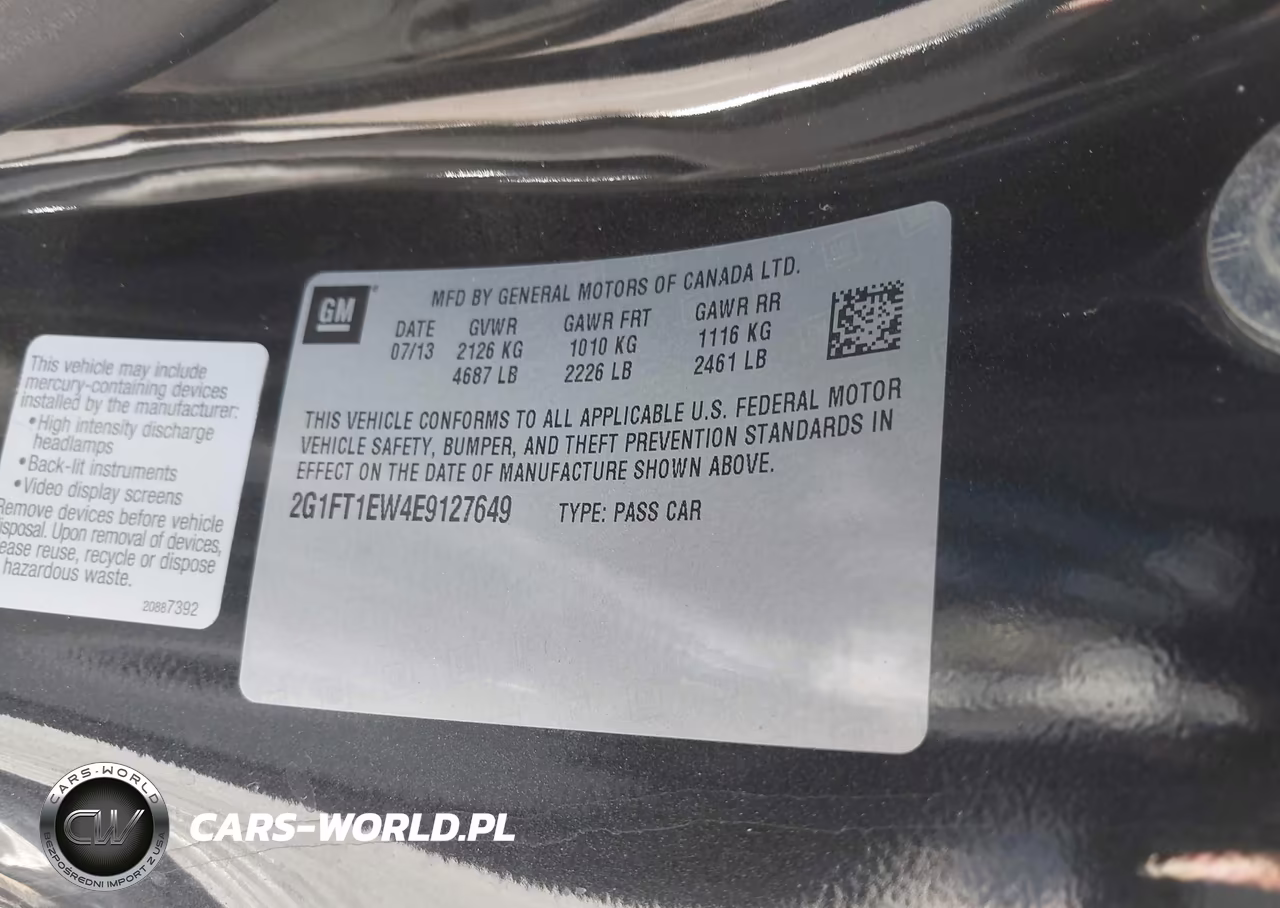 2014 Chevrolet Camaro 2Ss VIN:2G1FT1EW4E9127649 - 9