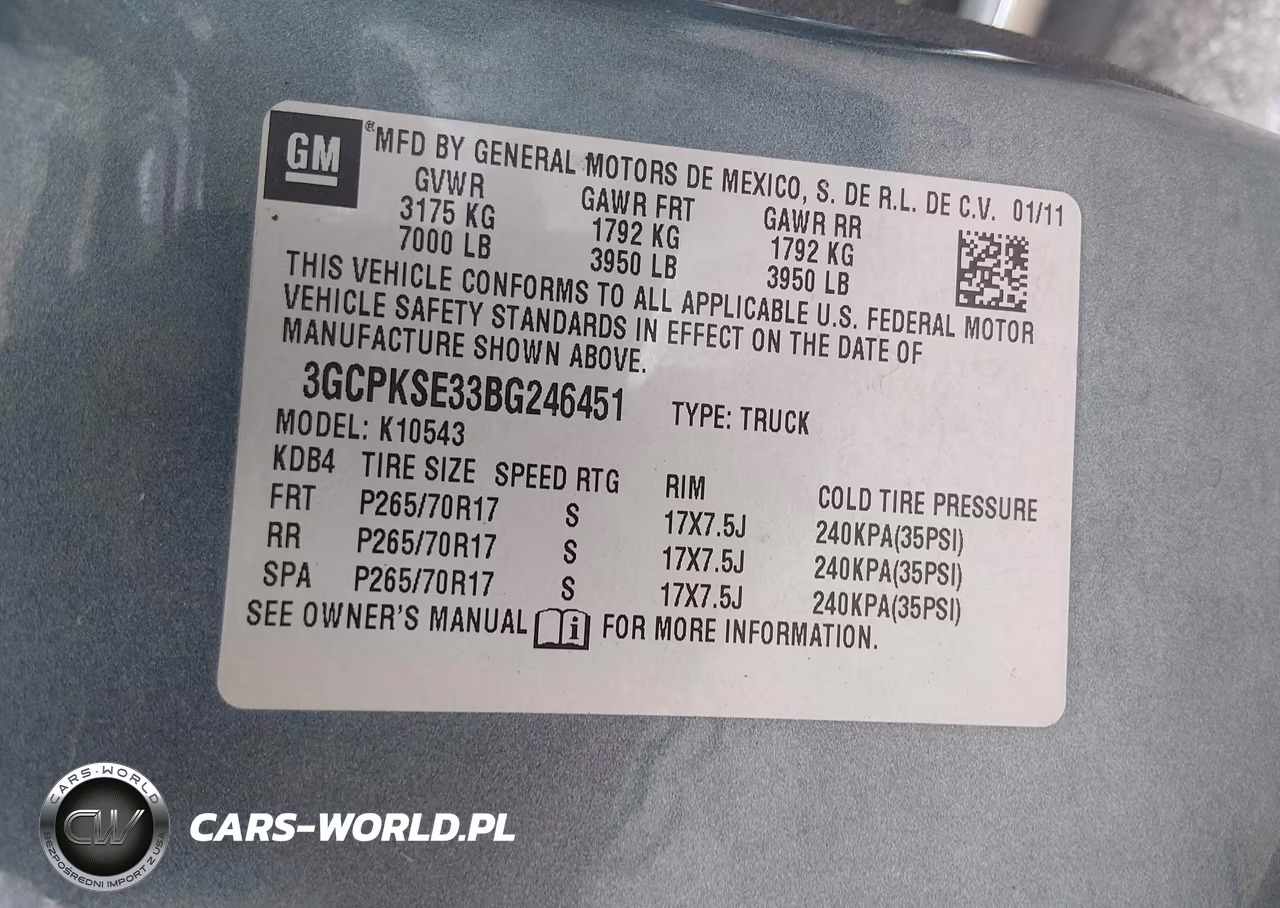 2011 Chevrolet Silverado 1500 Lt VIN:3GCPKSE33BG246451 - 9