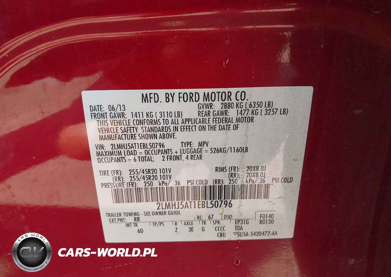 2014 Lincoln Mkt Ecoboost VIN:2LMHJ5AT1EBL50796 - 9