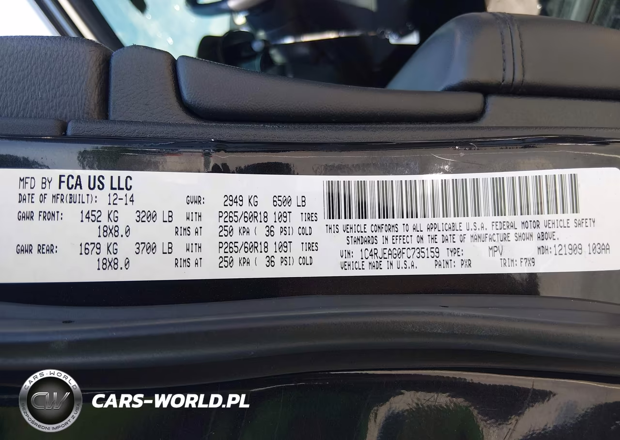 2015 Jeep Grand Cherokee Laredo VIN:1C4RJEAG0FC735159 - 9