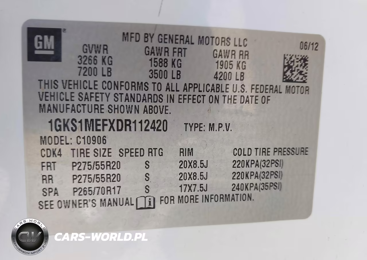 2013 GMC Yukon Xl 1500 Denali VIN:1GKS1MEFXDR112420 - 9