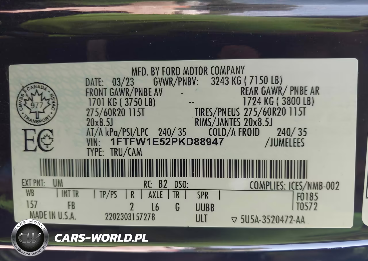 2023 Ford F-150 Xlt VIN:1FTFW1E52PKD88947 - 9