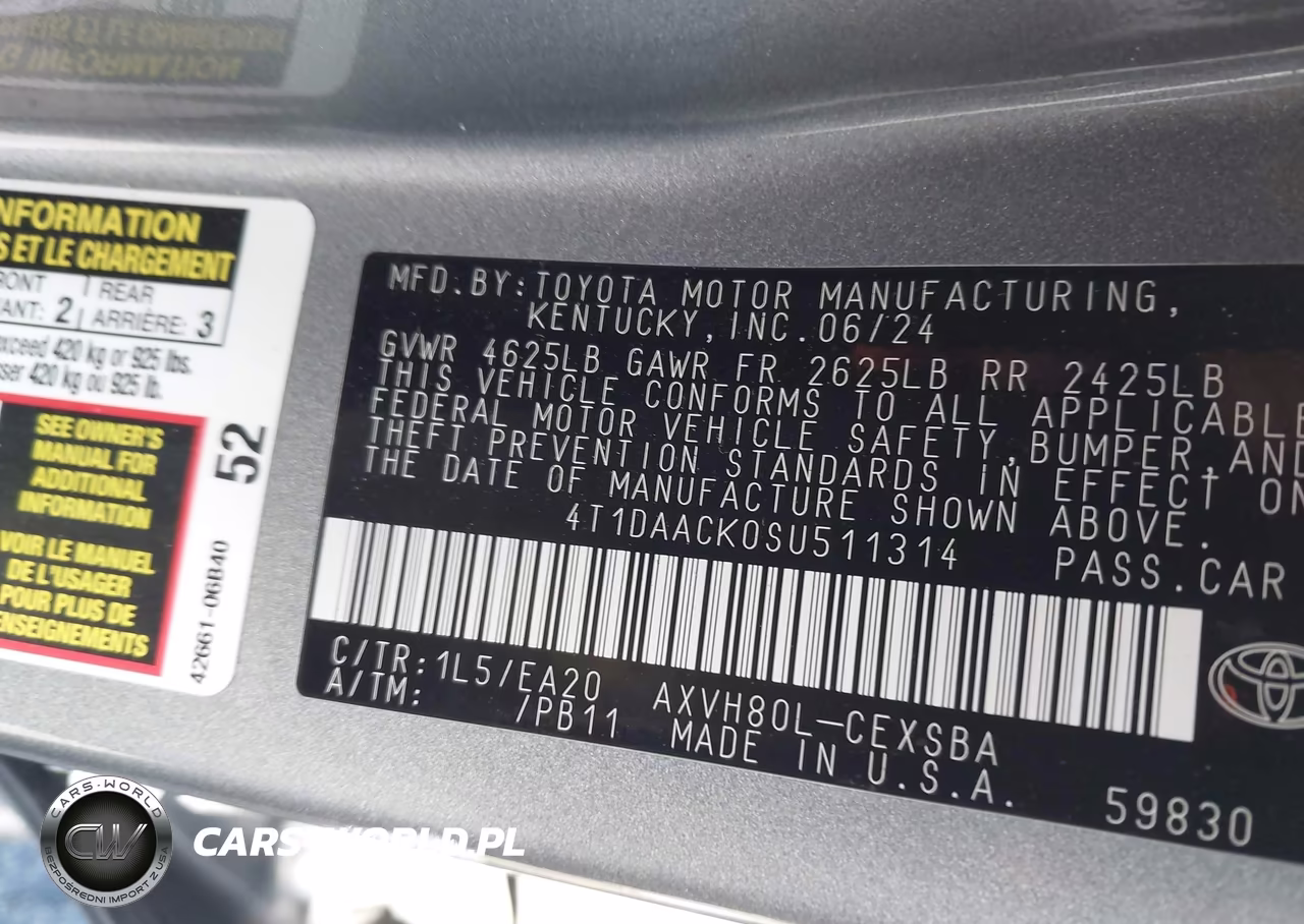 2025 Toyota Camry Se VIN:4T1DAACK0SU511314 - 9
