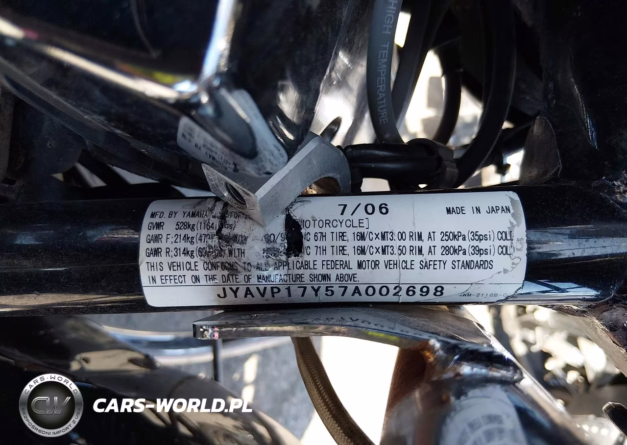 2007 Yamaha Xv1700 A VIN:JYAVP17Y57A002698 - 10