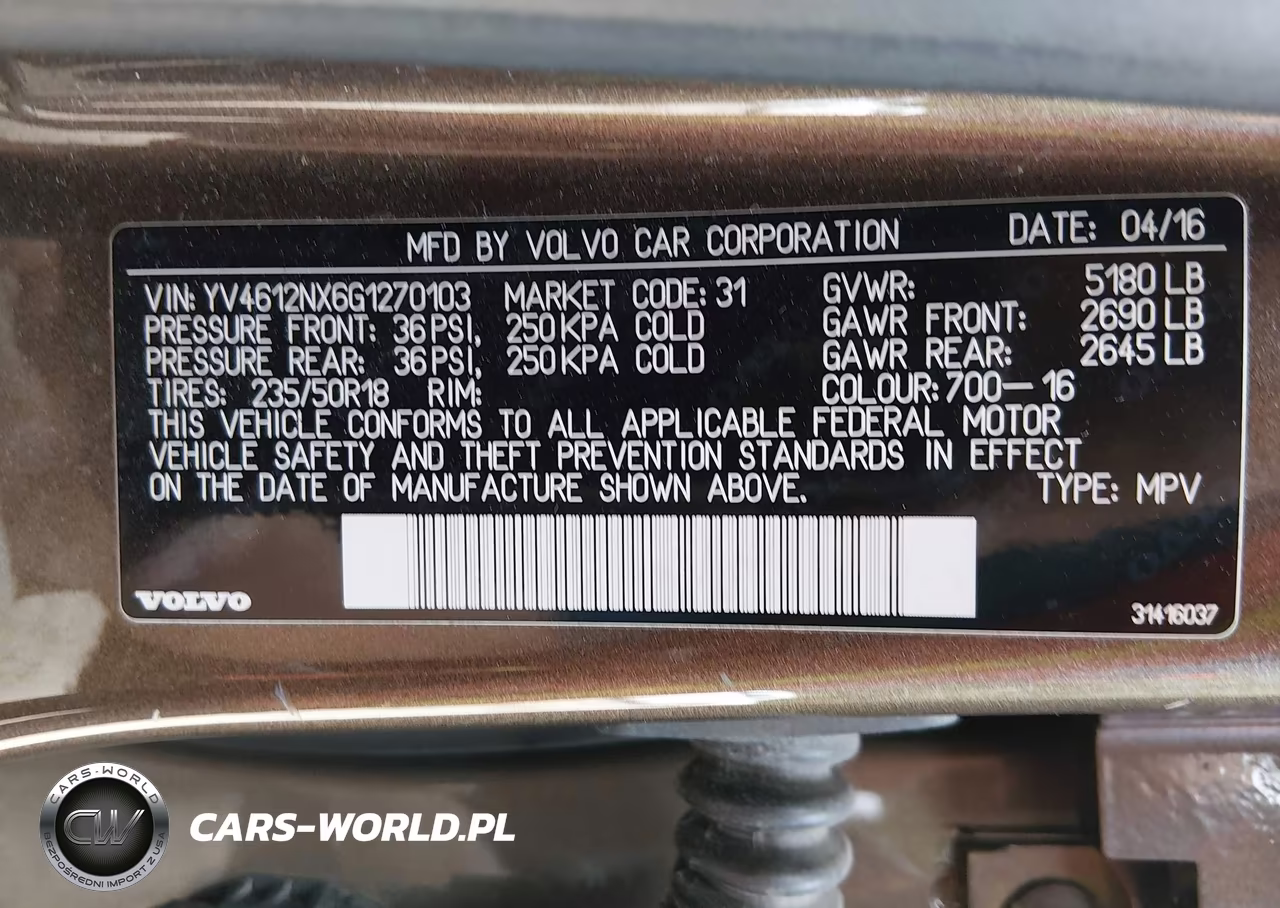 2016 Volvo Xc70 T5 Premier VIN:YV4612NX6G1270103 - 9