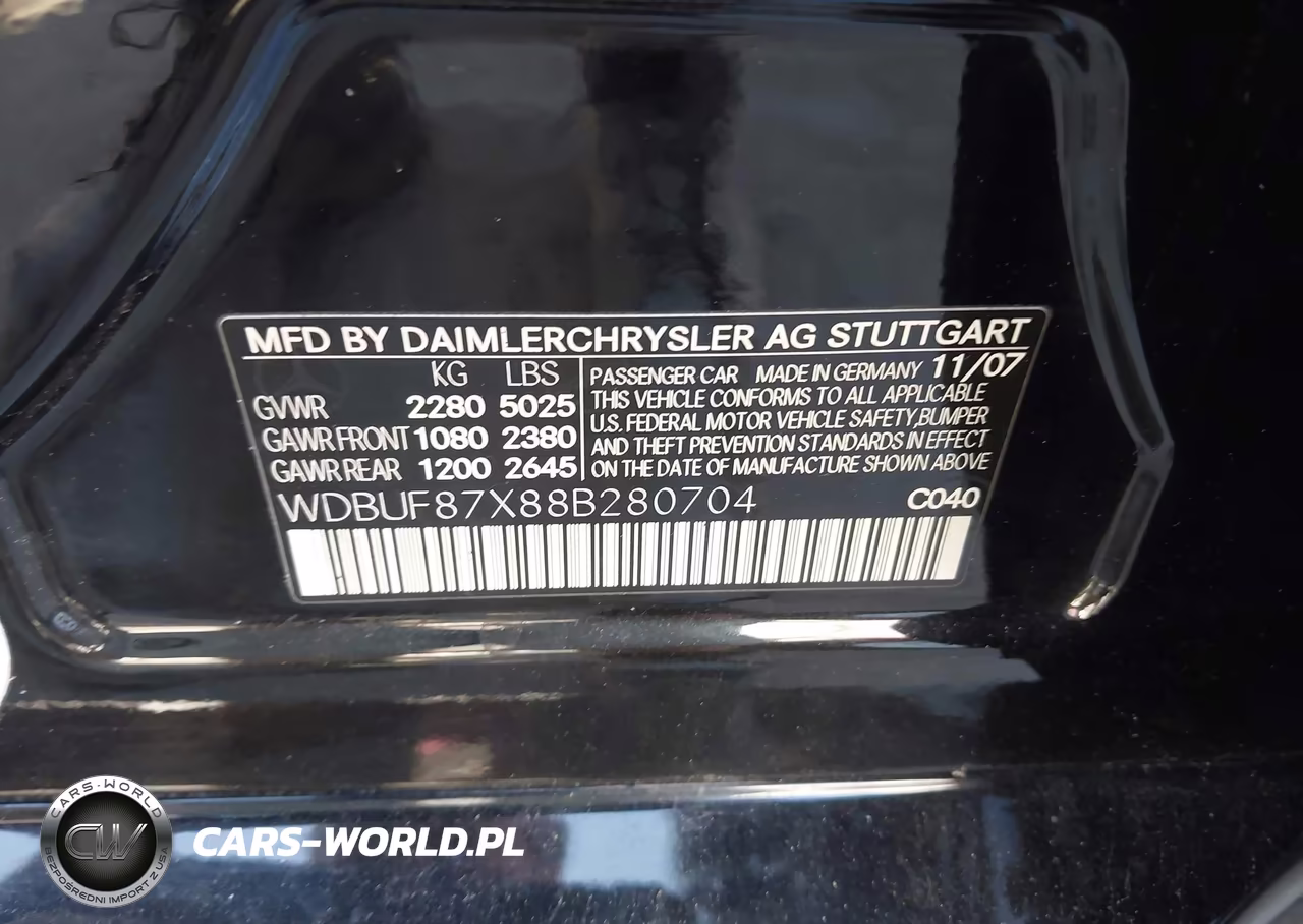 2008 Mercedes-Benz E 350 4Matic VIN:WDBUF87X88B280704 - 9