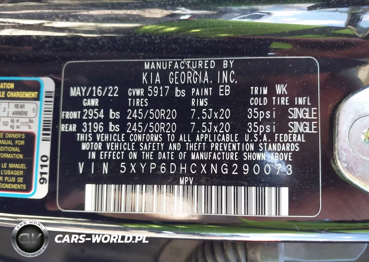 2022 Kia Telluride S VIN:5XYP6DHCXNG290073 - 9