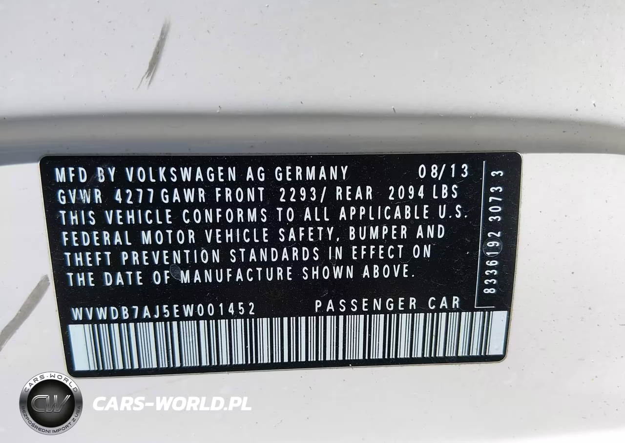 2014 Volkswagen Golf 2.5L VIN:WVWDB7AJ5EW001452 - 9
