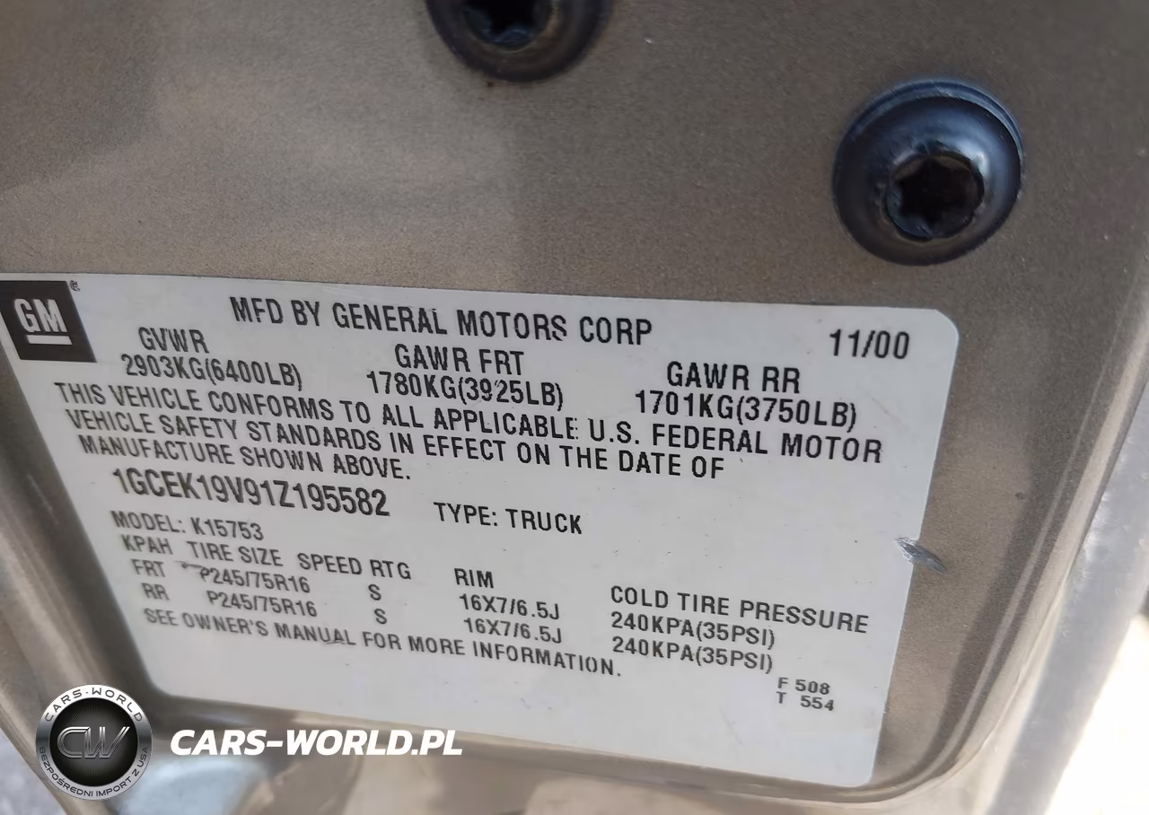 2001 Chevrolet Silverado 1500 Ls VIN:1GCEK19V91Z195582 - 9