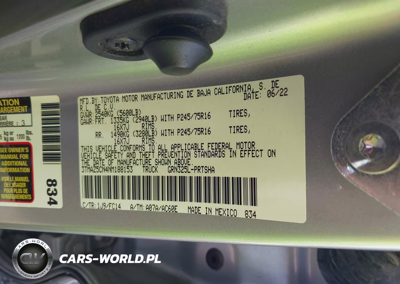 2022 Toyota Tacoma Sr5 V6 VIN:3TMAZ5CN4NM188153 - 9