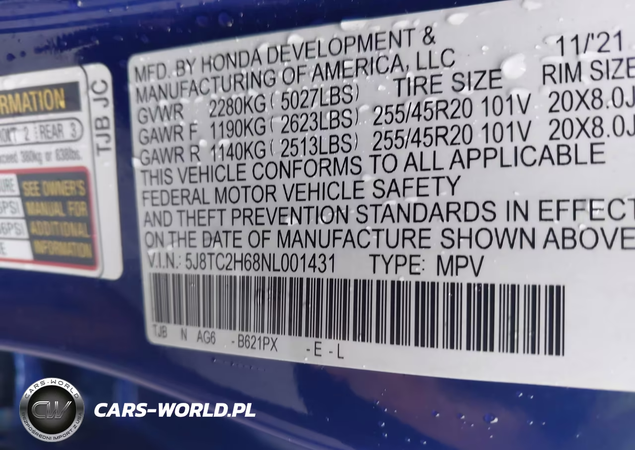 2022 Acura Rdx A-Spec Package VIN:5J8TC2H68NL001431 - 9