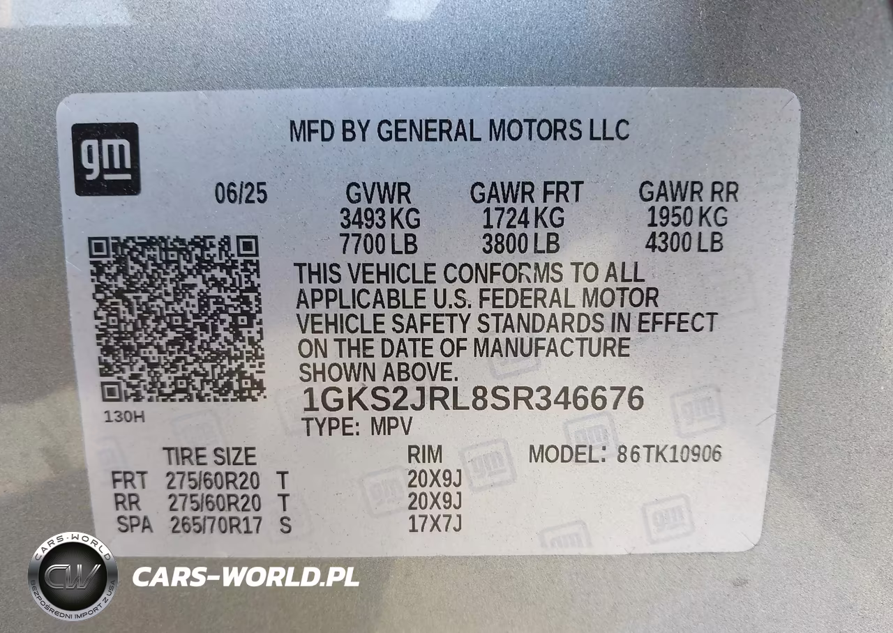 2025 GMC Yukon Xl 4Wd Denali VIN:1GKS2JRL8SR346676 - 9