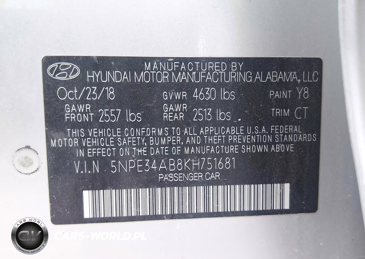 2019 Hyundai Sonata Limited 2.0T VIN:5NPE34AB8KH751681 - 9