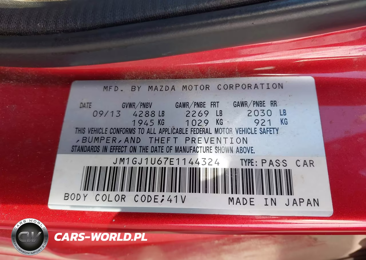 2014 Mazda Mazda6 I Sport VIN:JM1GJ1U67E1144324 - 9