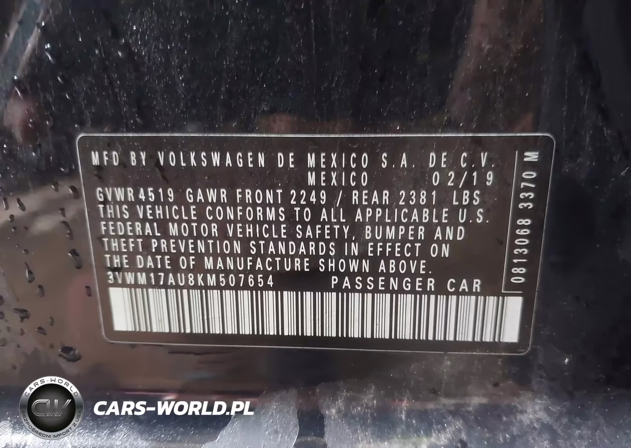2019 Volkswagen Golf Alltrack Tsi S-Tsi Se-Tsi Sel VIN:3VWM17AU8KM507654 - 9