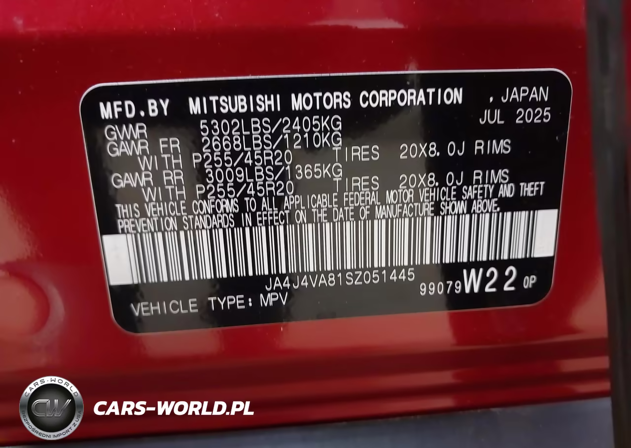 2025 Mitsubishi Outlander Se 2.5 S-Awc-Trail Edition S-Awc VIN:JA4J4VA81SZ051445 - 9