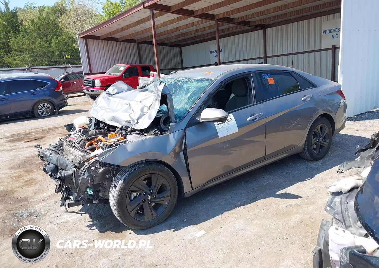 2023 Hyundai Elantra Hybrid Blue VIN:KMHLM4AJ8PU058212 - 2