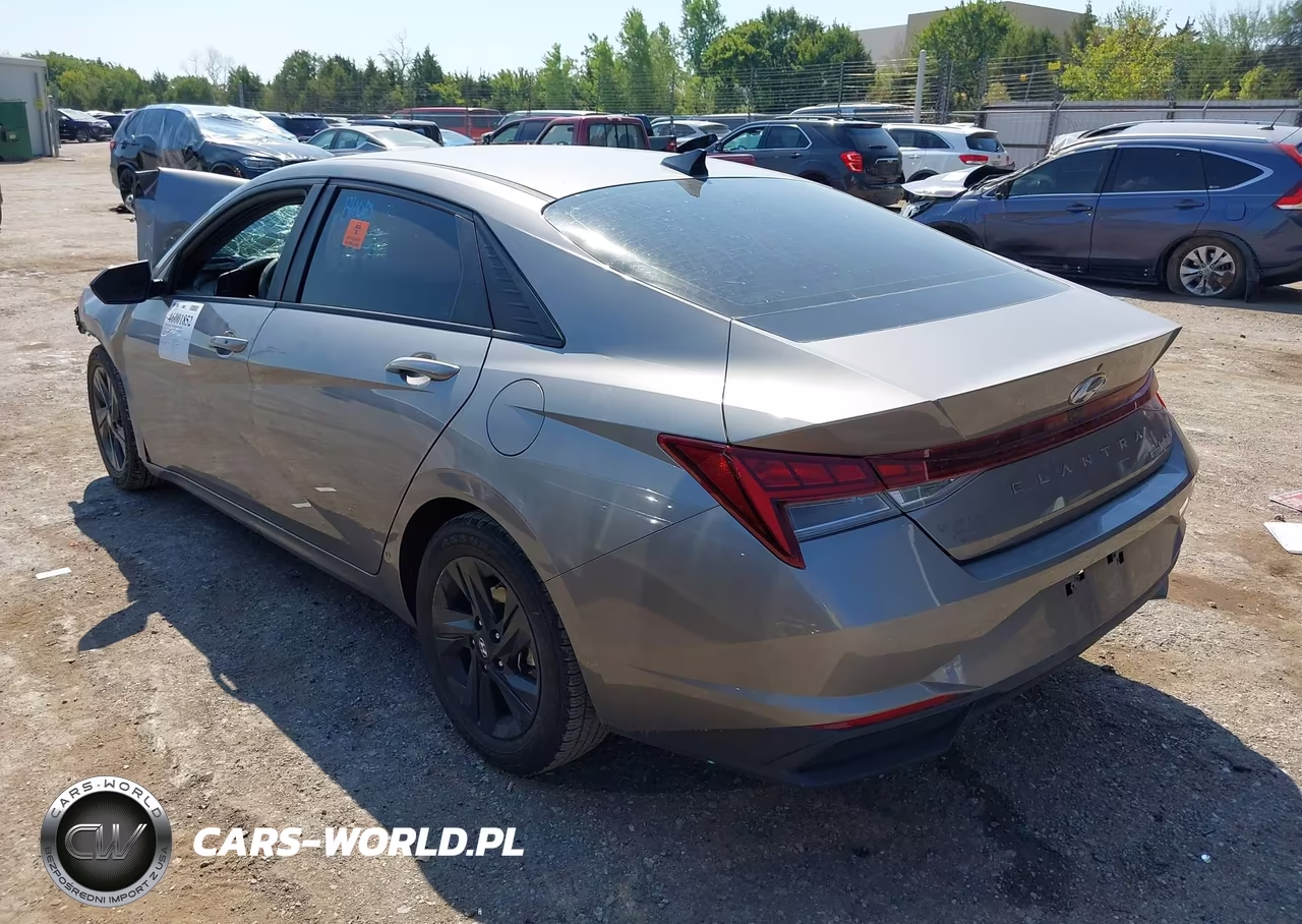 2023 Hyundai Elantra Hybrid Blue VIN:KMHLM4AJ8PU058212 - 3
