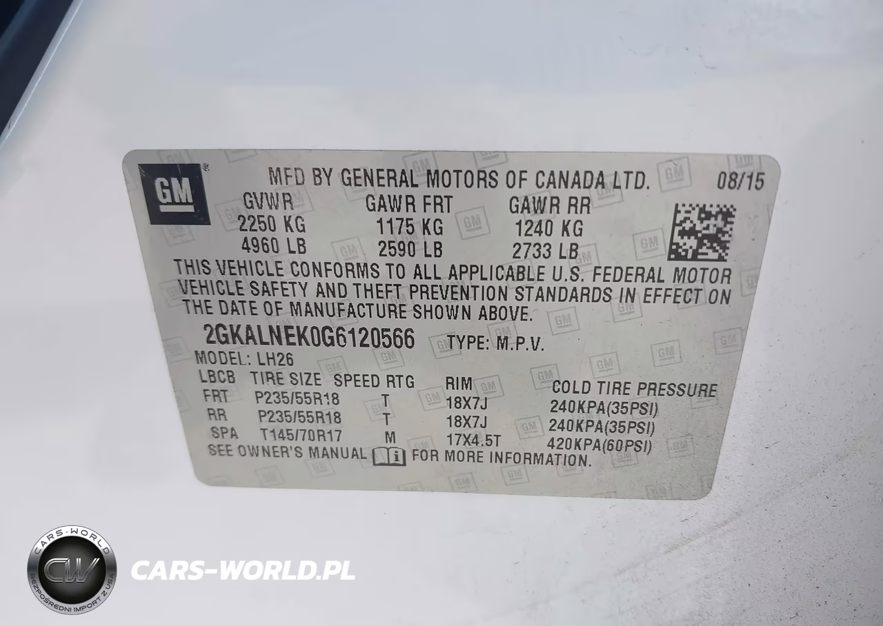 2016 GMC Terrain Sle-2 VIN:2GKALNEK0G6120566 - 9
