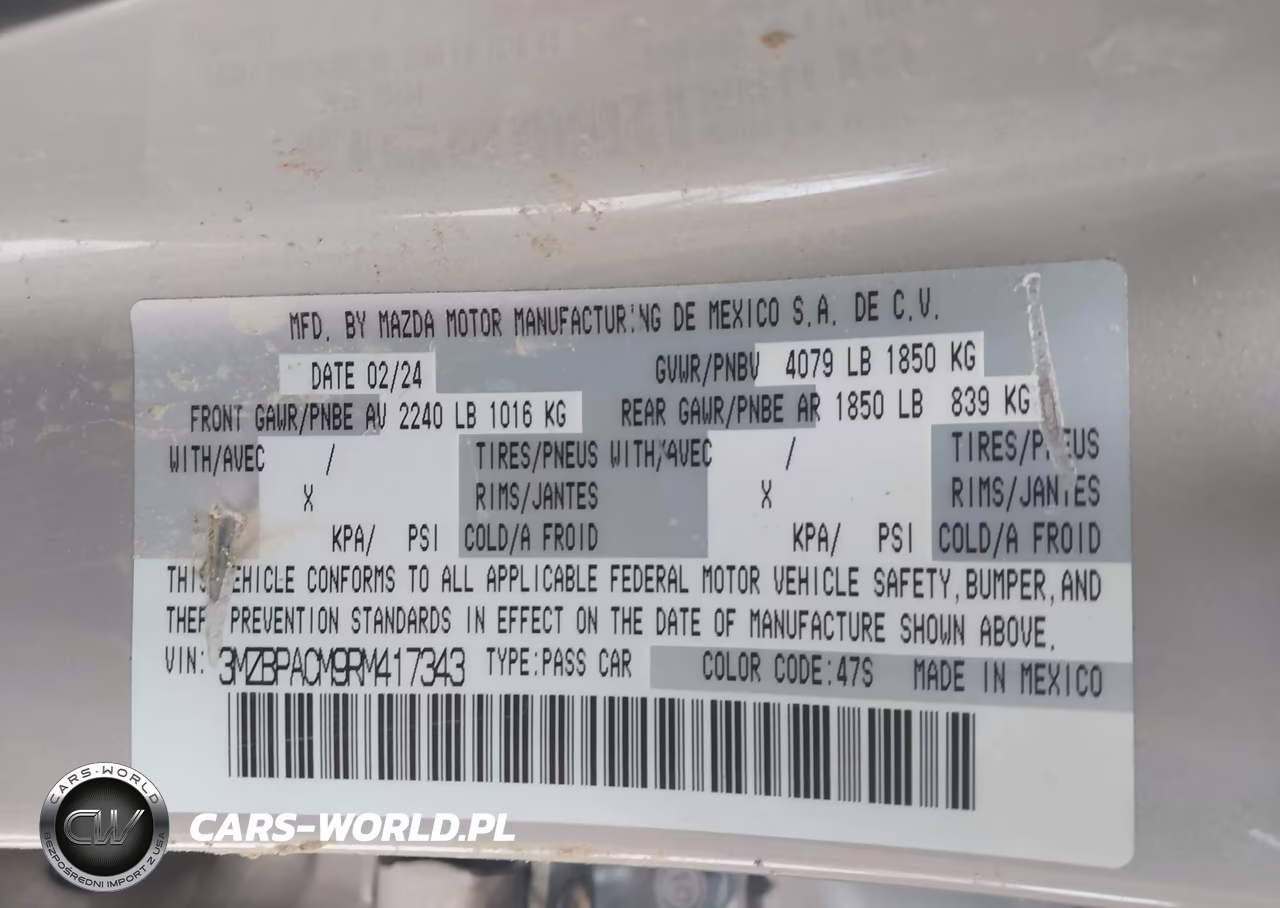 2024 Mazda Mazda3 2.5 S Preferred VIN:3MZBPACM9RM417343 - 9