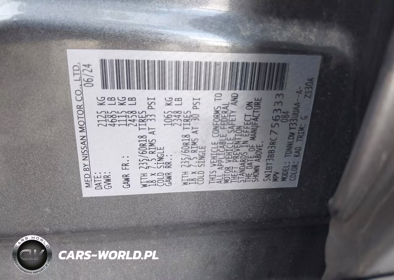 2024 Nissan Rogue Sv Intelligent Awd VIN:5N1BT3BB3RC756333 - 9
