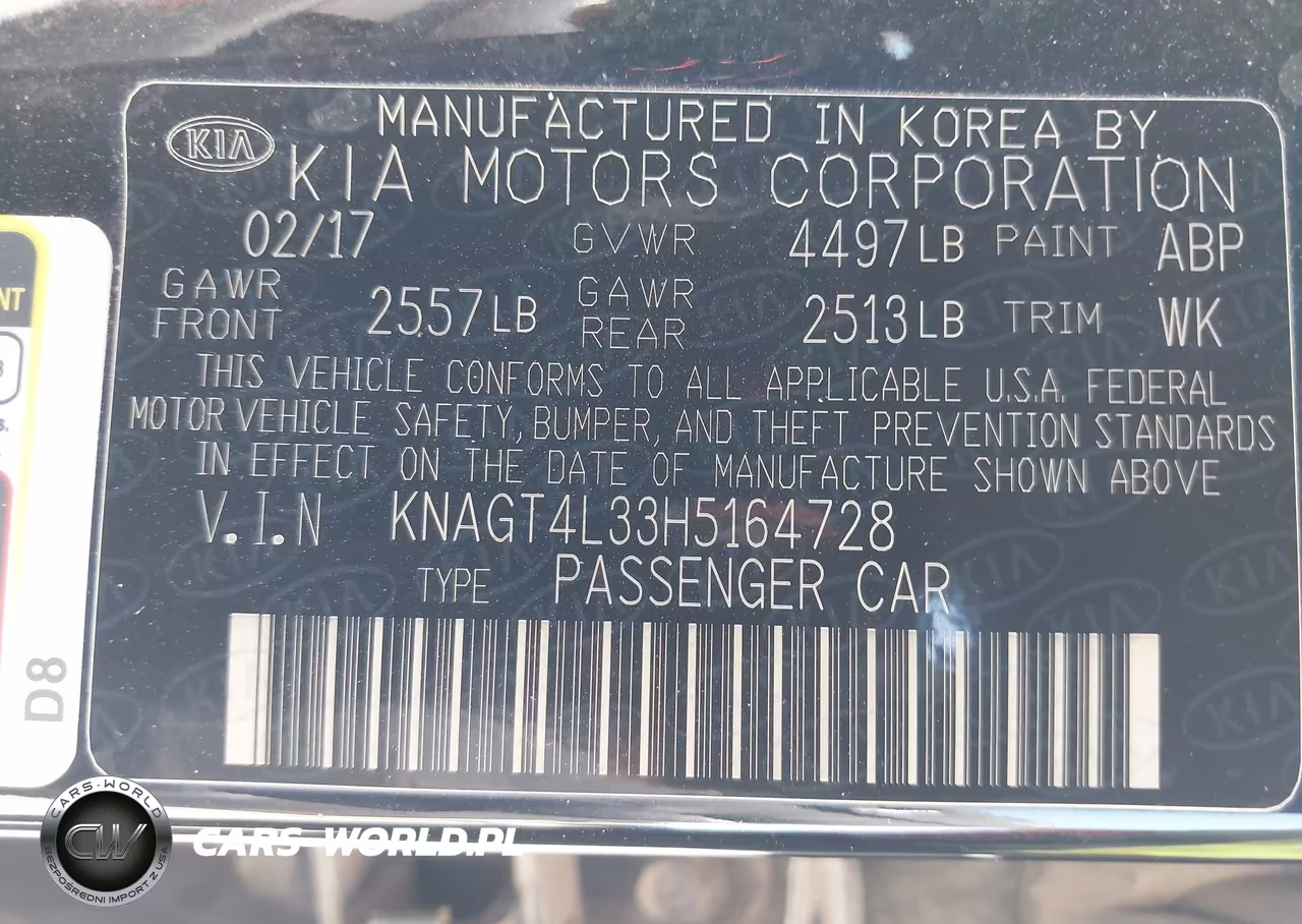 2017 Kia Optima Lx VIN:KNAGT4L33H5164728 - 9
