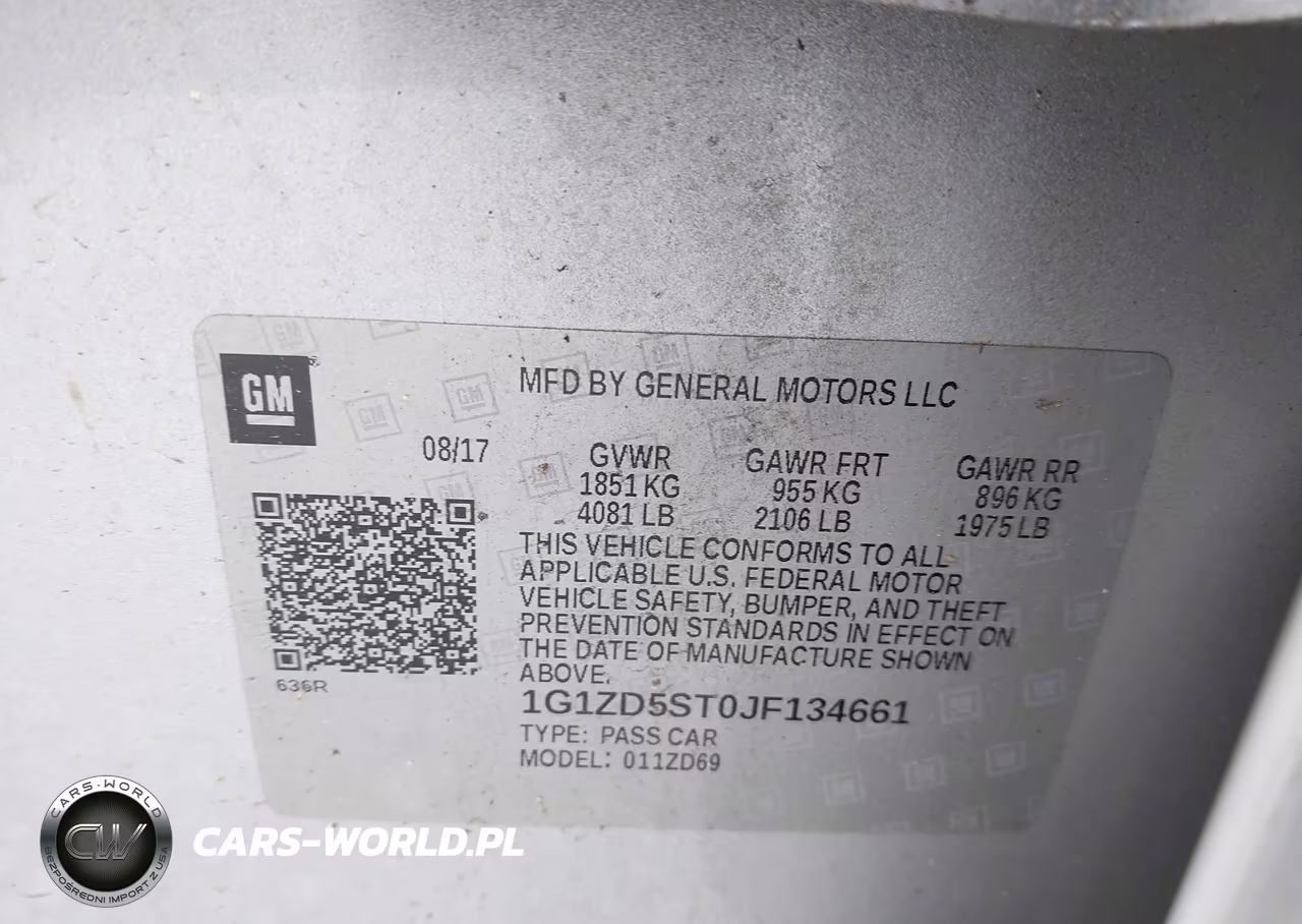 2018 Chevrolet Malibu Lt VIN:1G1ZD5ST0JF134661 - 9