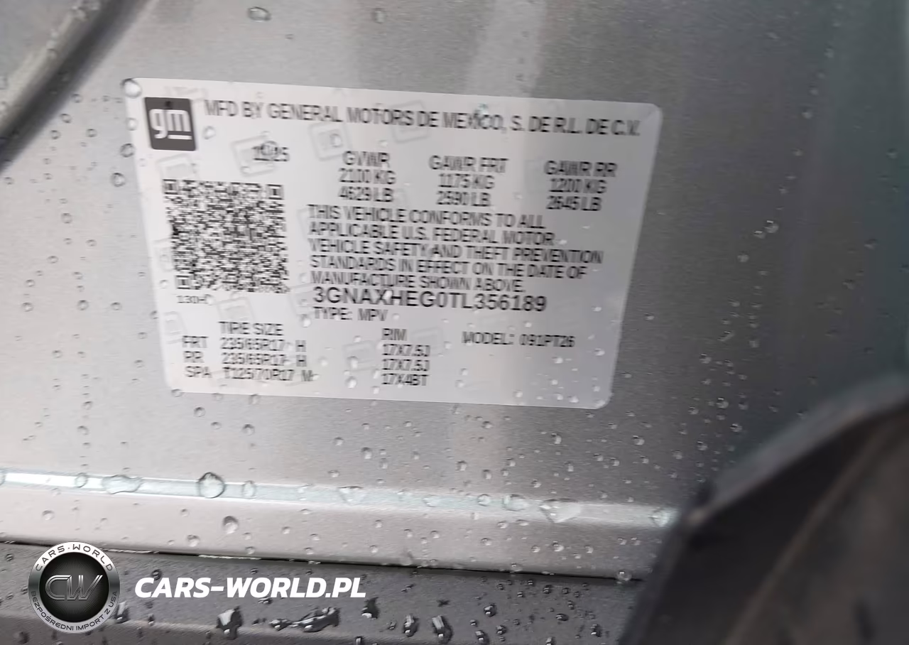 2026 Chevrolet Equinox Fwd Lt VIN:3GNAXHEG0TL356189 - 9