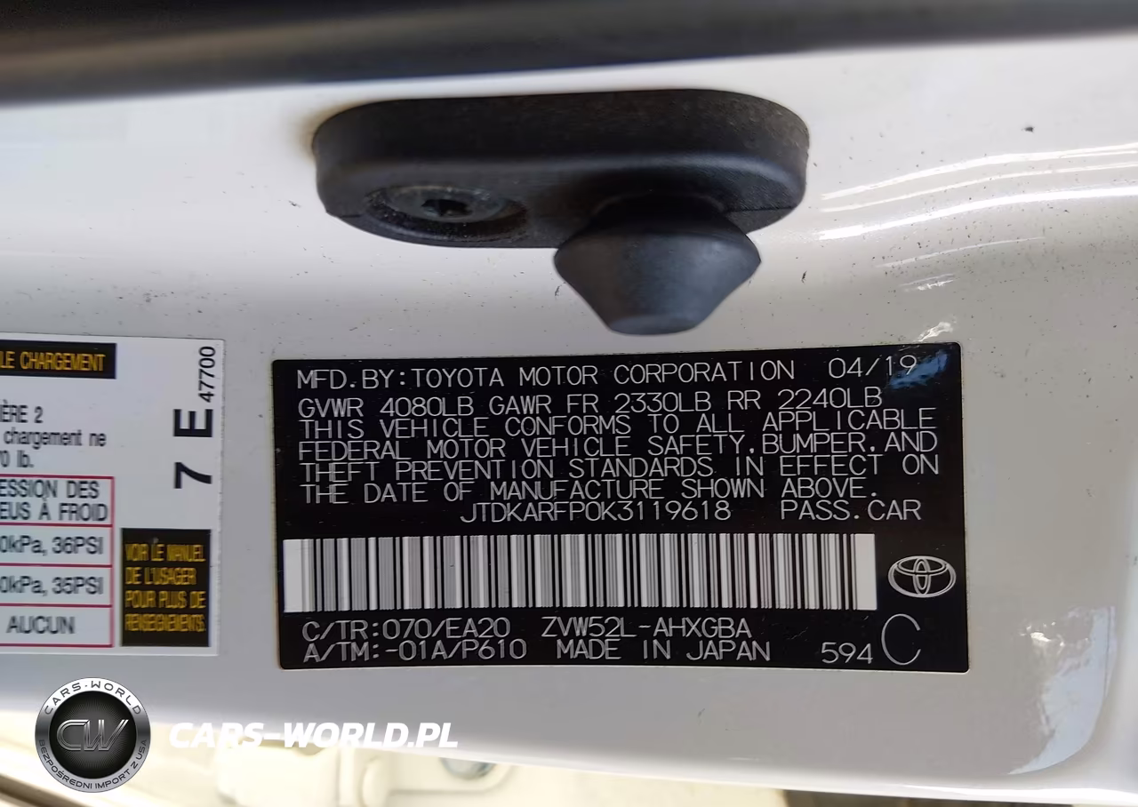 2019 Toyota Prius Prime Premium VIN:JTDKARFP0K3119618 - 9