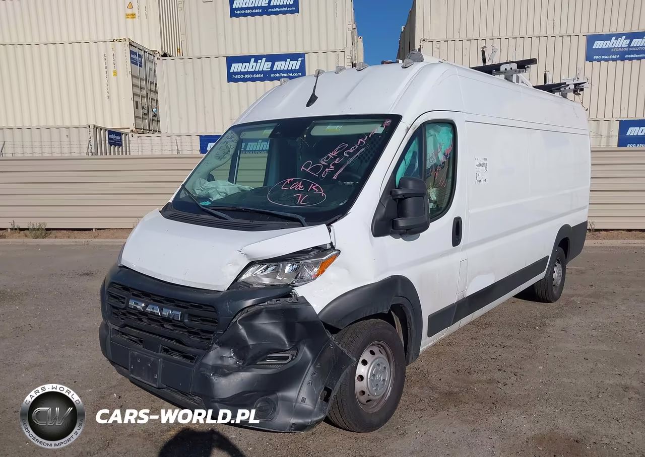 2023 Ram Promaster 3500 Cargo Van High Roof 159 Wb Ext VIN:3C6MRVJG7PE526182 - 2