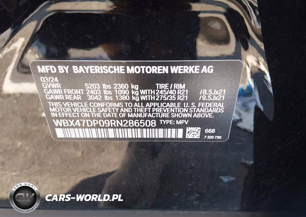 2024 BMW X3 Sdrive30I VIN:WBX47DP09RN286508 - 9