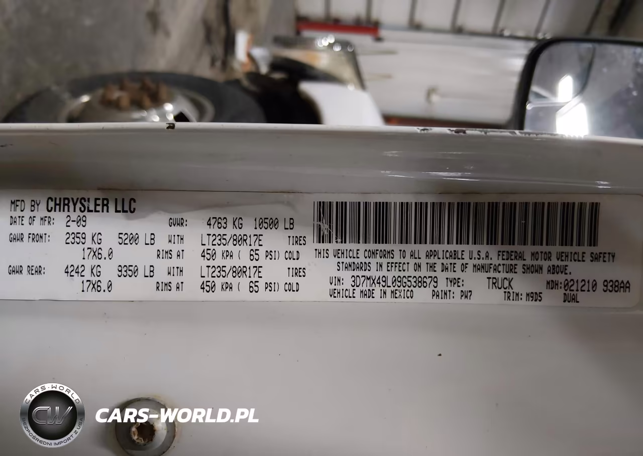 2009 Dodge Ram 3500 Sxt-Slt VIN:3D7MX49L09G538679 - 8
