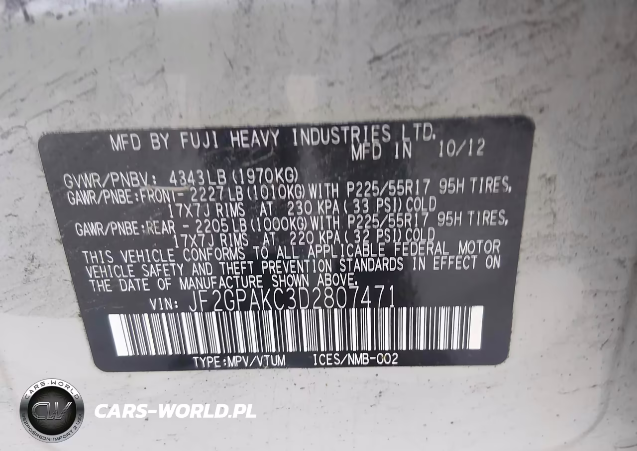 2013 Subaru Xv Crosstrek 2.0I Limited VIN:JF2GPAKC3D2807471 - 9