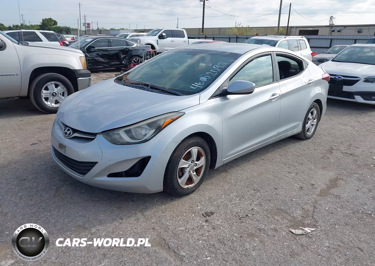 2014 Hyundai Elantra Se VIN:5NPDH4AE8EH521943 - 2