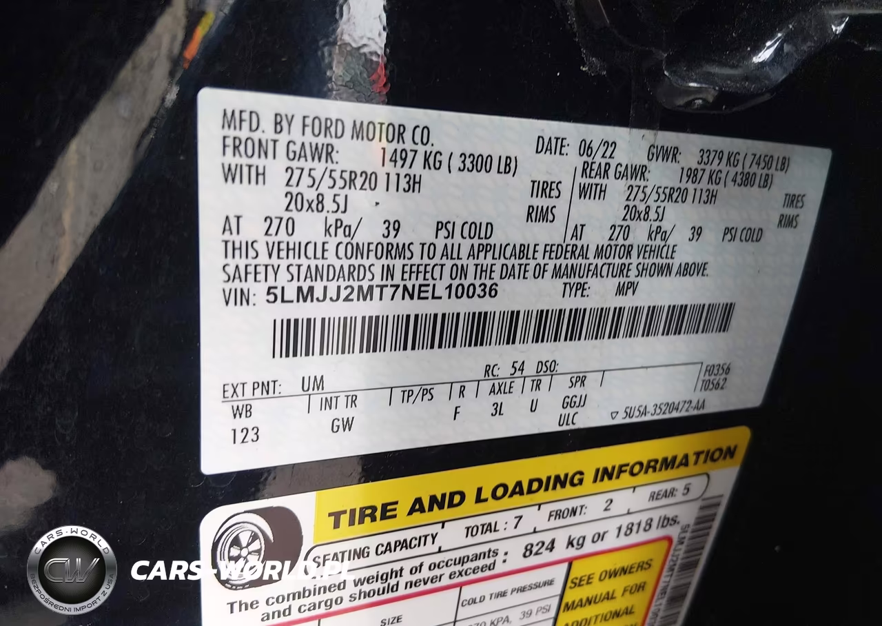 2022 Lincoln Navigator Standard VIN:5LMJJ2MT7NEL10036 - 9