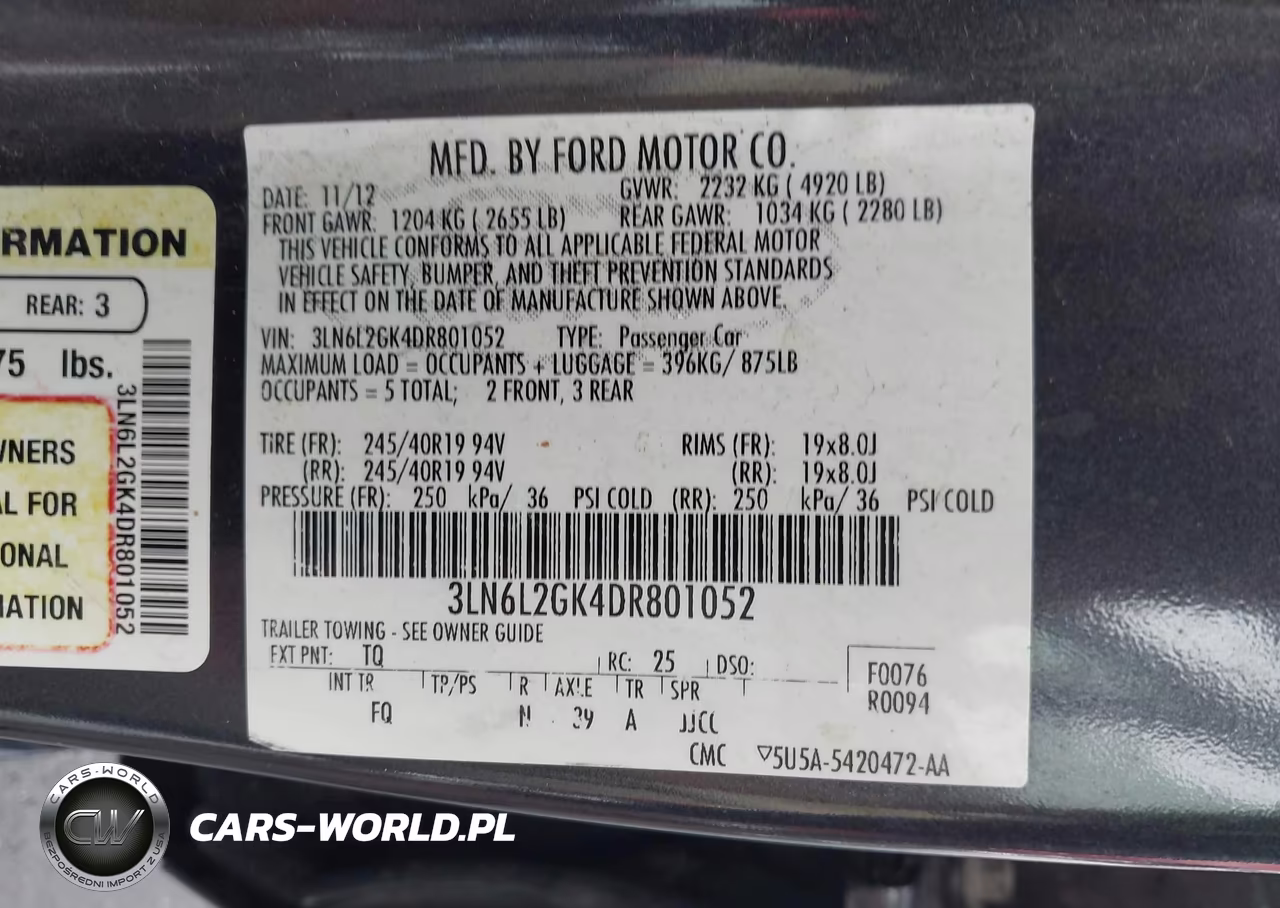 2013 Lincoln Mkz VIN:3LN6L2GK4DR801052 - 9