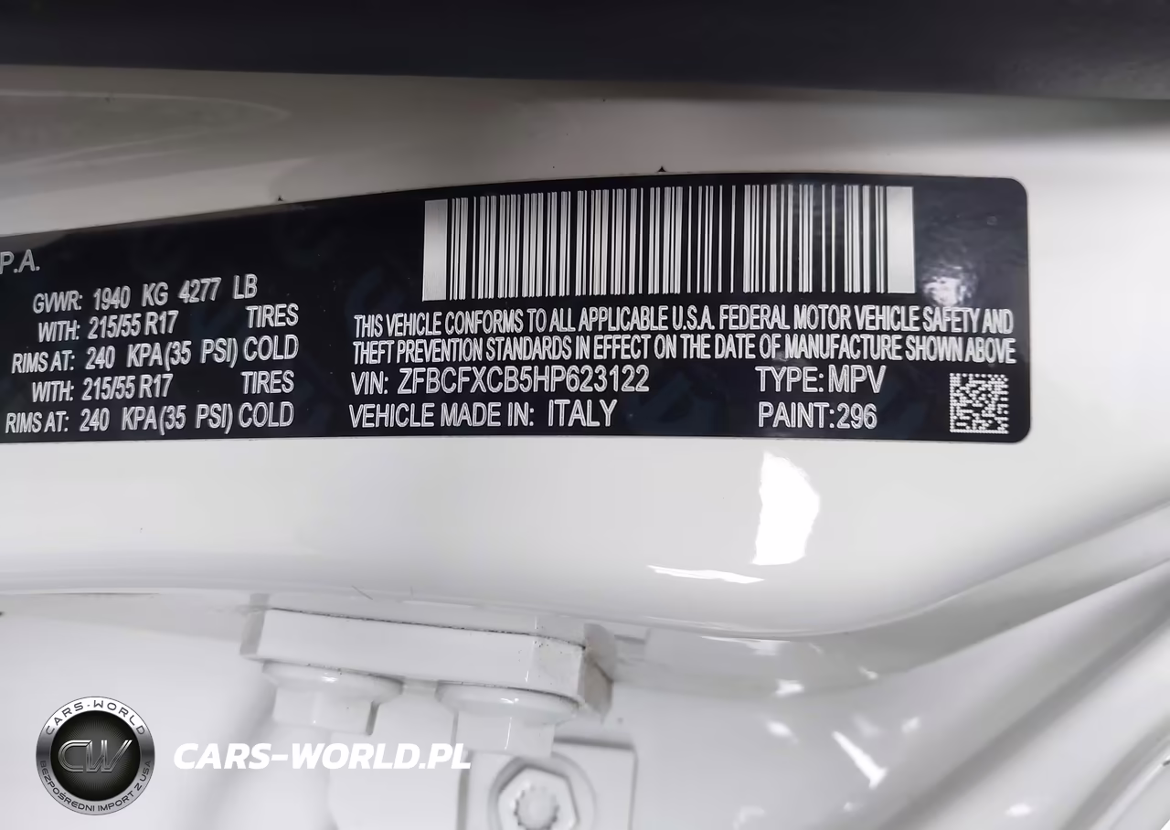 2017 Fiat 500X Trekking Fwd VIN:ZFBCFXCB5HP623122 - 9