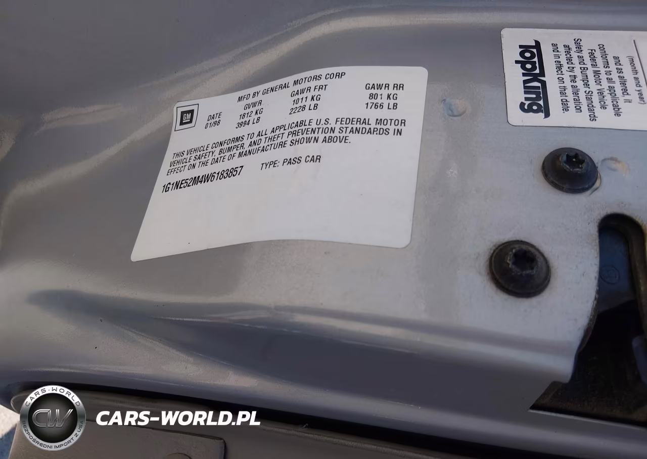 1998 Chevrolet Malibu Ls VIN:1G1NE52M4W6183857 - 9