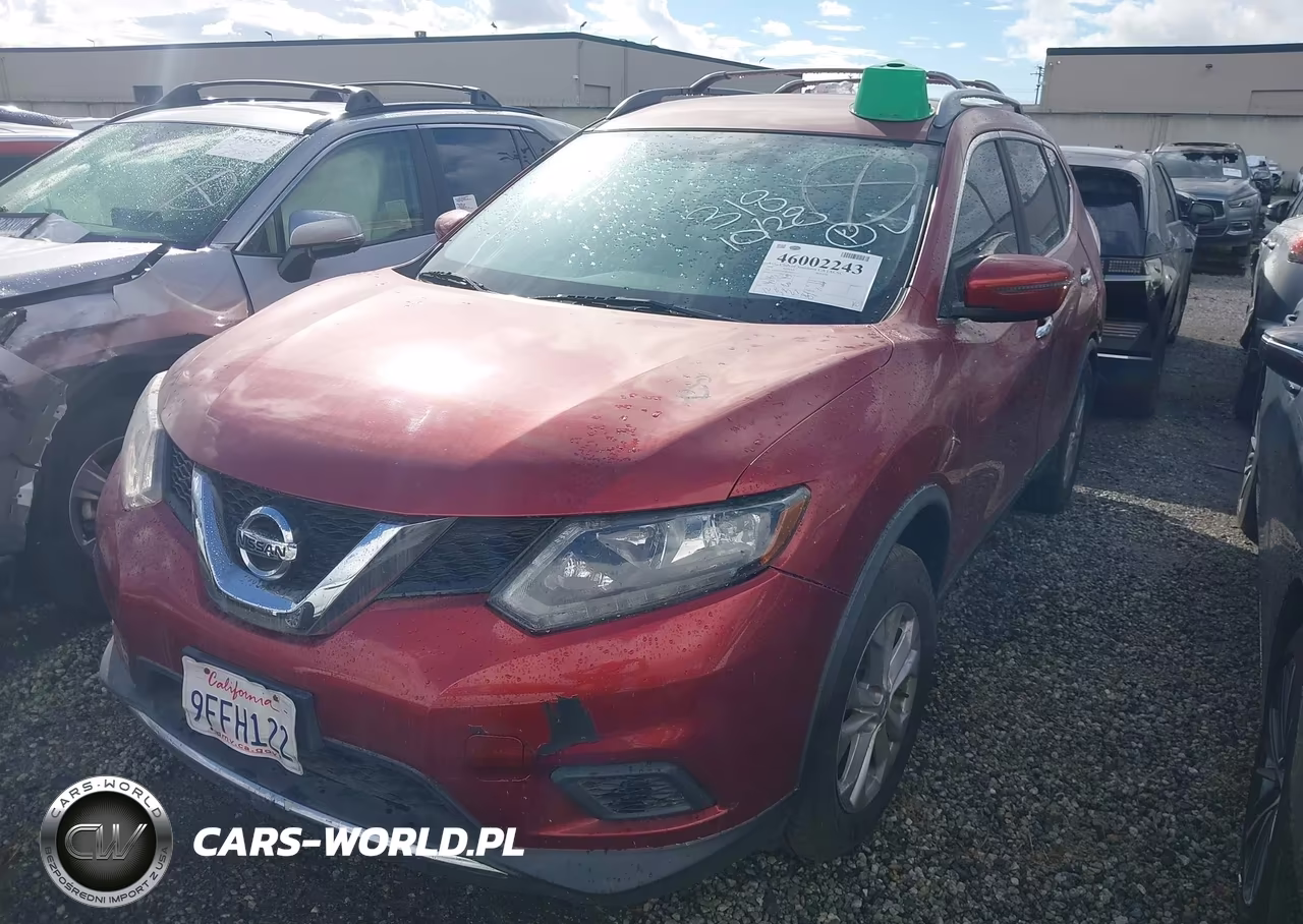 2016 Nissan Rogue Sv VIN:KNMAT2MT8GP620737 - 2