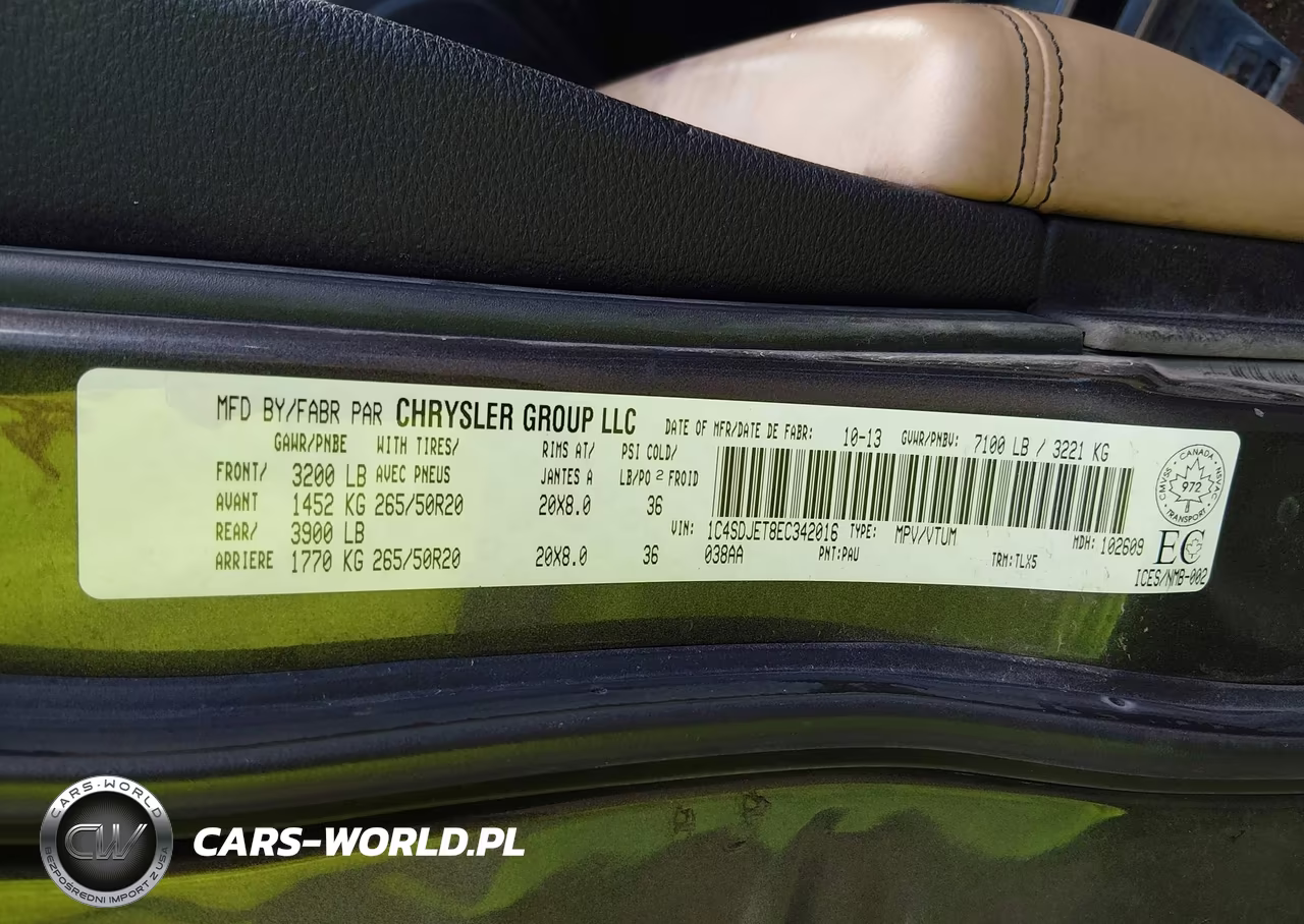 2014 Dodge Durango Citadel VIN:1C4SDJET8EC342016 - 9