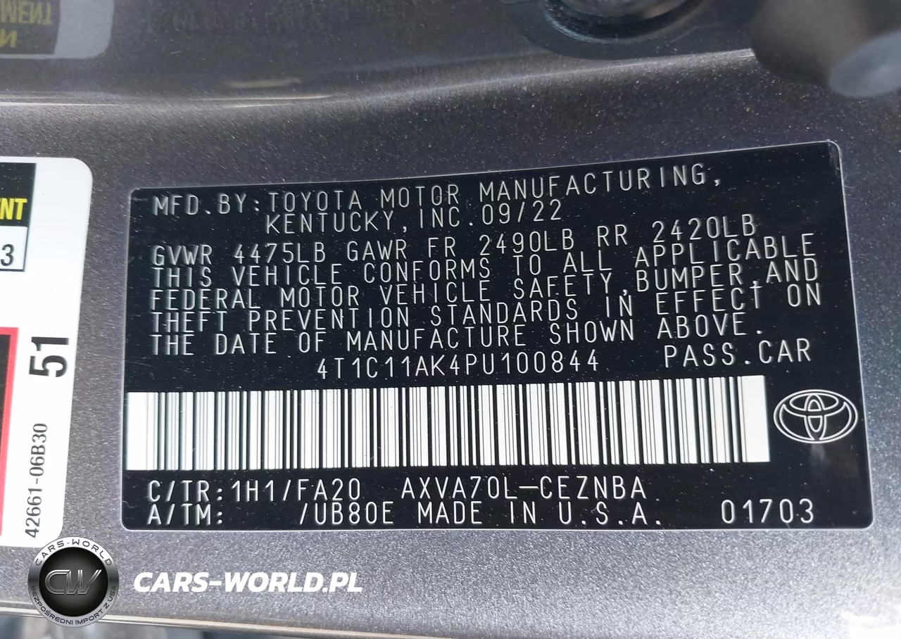 2023 Toyota Camry Le VIN:4T1C11AK4PU100844 - 9