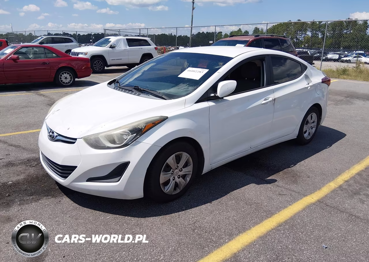2016 Hyundai Elantra Se VIN:5NPDH4AE1GH792037 - 2