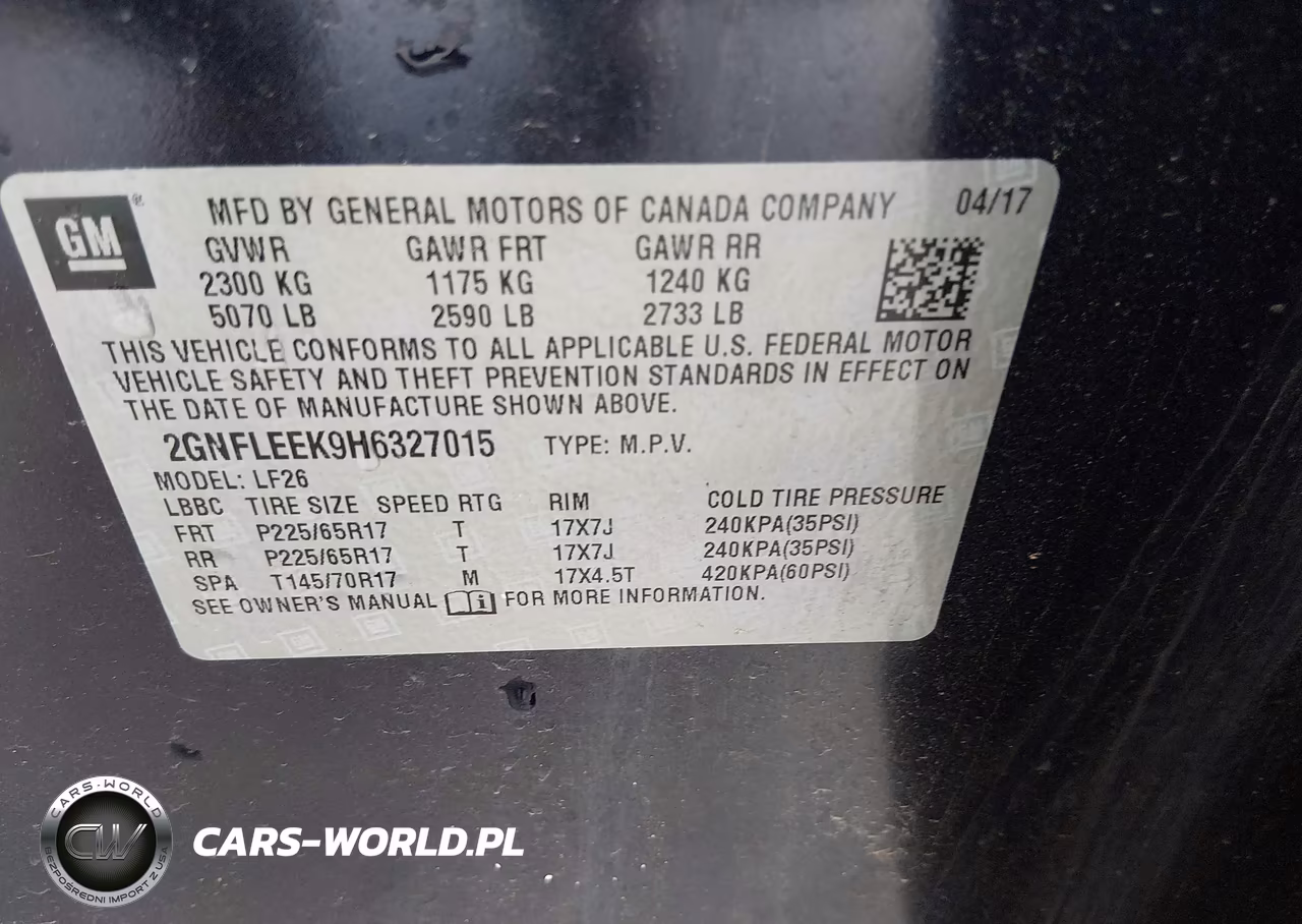 2017 Chevrolet Equinox Ls VIN:2GNFLEEK9H6327015 - 9