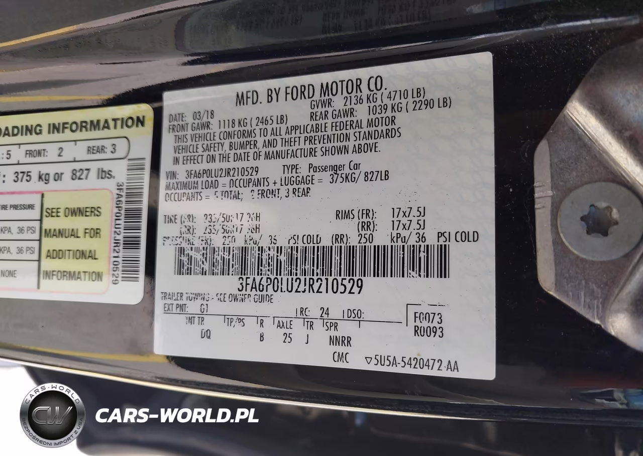 2018 Ford Fusion Se Hybrid VIN:3FA6P0LU2JR210529 - 9