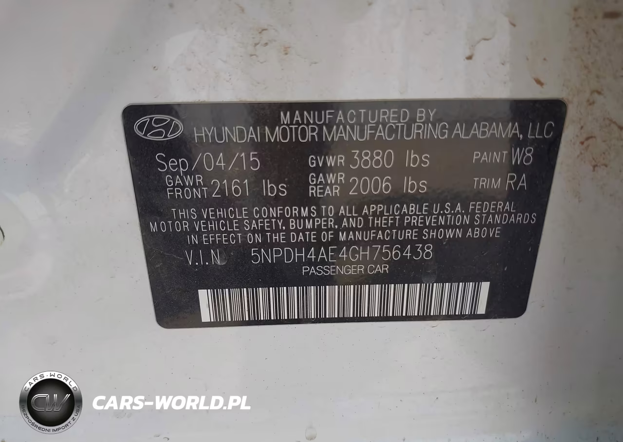 2016 Hyundai Elantra Se VIN:5NPDH4AE4GH756438 - 9