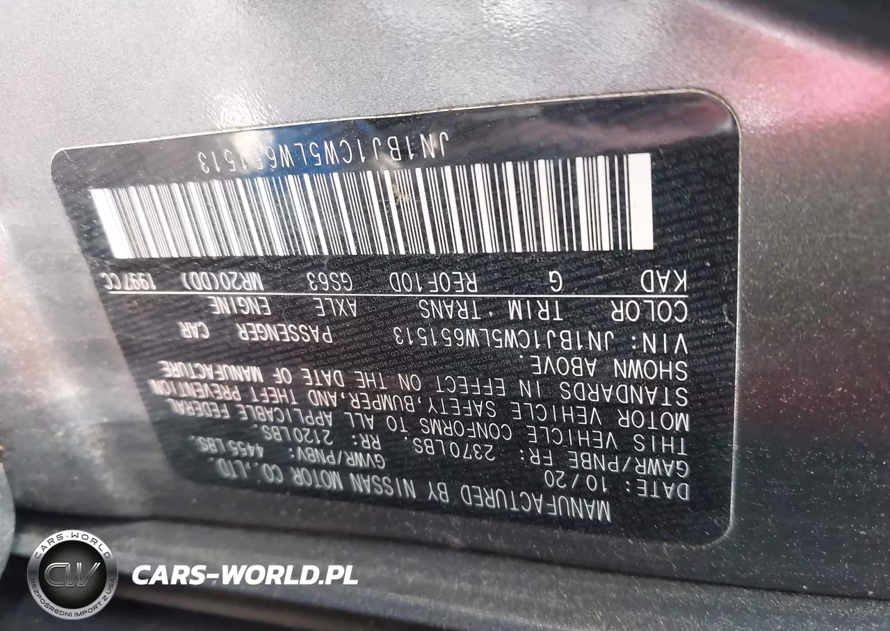 2020 Nissan Rogue Sport Sl Awd Xtronic Cvt VIN:JN1BJ1CW5LW651513 - 9
