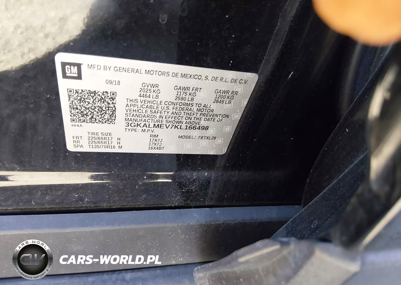 2019 GMC Terrain Sle VIN:3GKALMEV7KL166498 - 9