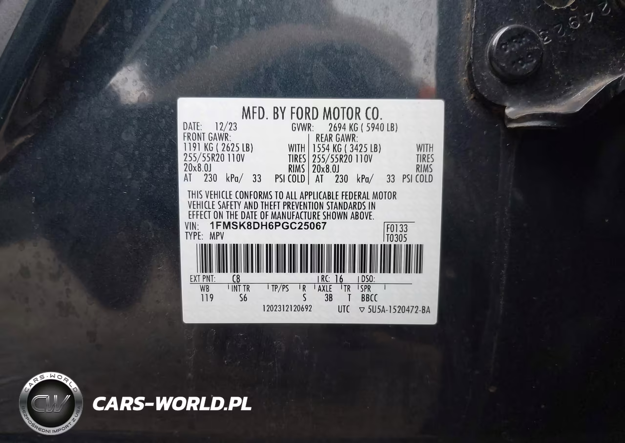 2023 Ford Explorer Xlt VIN:1FMSK8DH6PGC25067 - 9