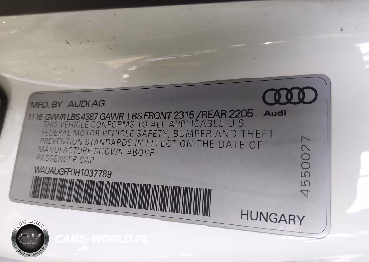 2017 Audi A3 2.0T Premium VIN:WAUAUGFF0H1037789 - 9