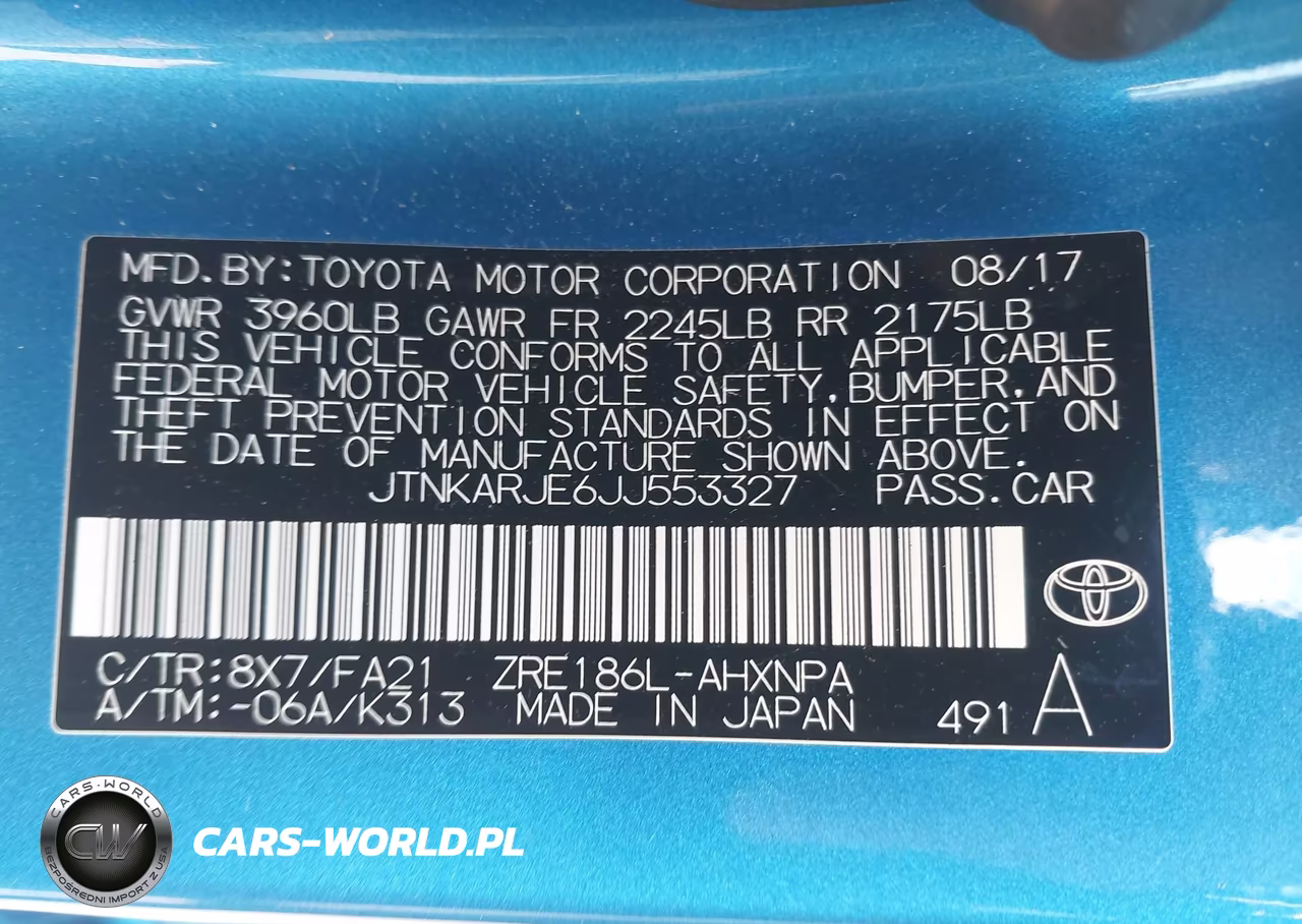 2018 Toyota Corolla Im VIN:JTNKARJE6JJ553327 - 9